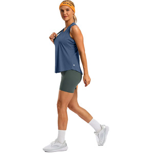 Hauts de sport pour femmes Super Women's : Débardeurs dos nageur, T-shirts de yoga en mesh, Débardeurs de course athlétiques, Vêtements de sport sans manches - Product Image 3
