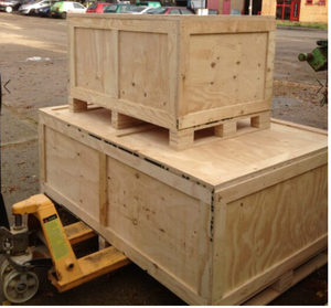 Caisse d'expédition en contreplaqué fumigé de haute qualité, caisse de rangement en bois massif, conception de boîte en acier, dimensions OEM, export personnalisable - Product Image 1