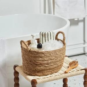 ตะกร้าเก็บของสานจากฟางธรรมชาติ ตะกร้าเก็บของทำมือ ขายส่ง เป็นมิตรกับสิ่งแวดล้อม ผลิตในเวียดนาม - Product Image 4