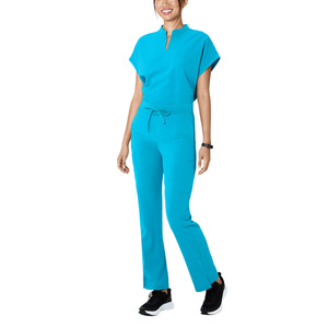 Wholesale Manufacturer Custom Logo Women Nurse Scrub Suits One Pocket Hospital Uniform <b>Sets</b> Needle Detection - Product Image 4