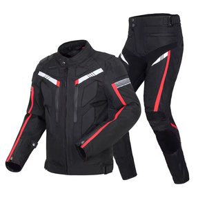 Traje de Motocicleta de Manga Larga para Hombre, Bloques de Color, Poliéster/Nailon, Transpirable, Impermeable, de Secado Rápido, Equipo de Protección para Conducir, Carreras - Product Image 4