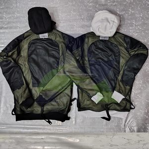 Motorcycle Hoodie Fully Lined with ARAMID Fibers CE Amours Fleece Hoodie With Custom Reflective Print - Product Image 1