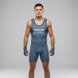 <b>Men's</b> Weightlifting and Athletic Training Wrestling Singlets Tight Fitting <b>Bodysuit</b> For MMA or Grappling Players 2026 Tank Tops - Product Image 1