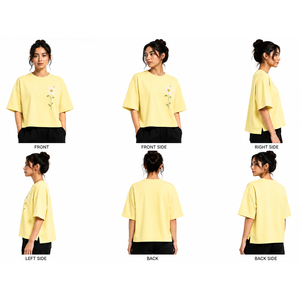 Custom Boxy T Shirts for Women Heavyweight Cotton Relaxed Fit Streetwear Short Sleeve Tee OEM ODM Private Label Clothing Womens - Product Image 6