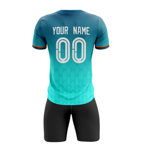 Conjunto de Uniforme de Fútbol Personalizado de Alta Calidad para Hombre, Transpirable, de Poliéster, Nuevo Diseño, para Entrenamiento de Equipos de Fútbol - Product Image 3