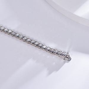 Bracelet Tennis en Diamants de Laboratoire Véritables, Plaqué Or 10K/18K, Style Hip Hop, Poids de Carat Personnalisé, Certifié IGI, Unisexe, Vente en Gros - Product Image 2