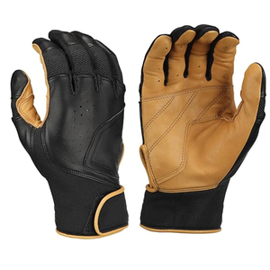 ถุงมือตีเบสบอลผู้ชายรุ่นฮิต สีดำน้ำตาล ผ้าหนังกันลื่น สวมใส่สบาย - Product Image 1