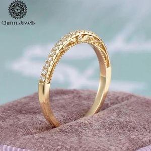 Bague de Fiançailles et d'Éternité Classique pour Femme Charm_Jewells en Argent Plaqué Or Rose 18K avec Moissanite Taille Coussin et Sertissage à Griffes IGI - Product Image 6