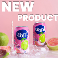 330ml Tropi Flavoured Puree Magere Guave & Watermeloen Fruitdrank in blik, geëxporteerd naar Saoedi-Arabië, VS, China, Korea, Europa