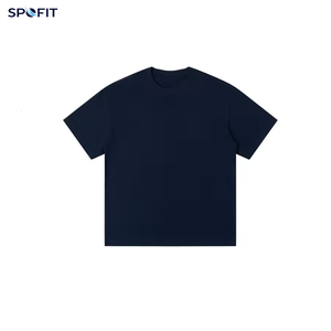 เสื้อยืดคอกลมแขนสั้นผ้าฝ้าย 100% รุ่นคัสตอม 230 กรัม ทรงปกติ สีพื้น ไม่มีลาย คอกลม ลำลอง สีขาว สีดำ - Product Image 2