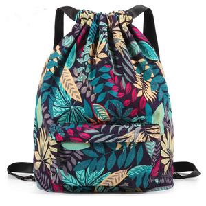 Mochila de gimnasio deportiva con cordón impreso sublimado duradero de alto rendimiento en bolsa práctica impermeable de viaje de alta calidad - Product Image 1