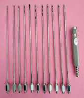 Kit de Lipoaspiration Certifié CE avec Raccords Luer Lock (11 Pièces, 4mmx25cm) et Poignée en Plastique pour Chirurgie Esthétique - Salaar Industry