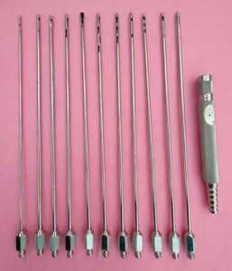 ชุดอุปกรณ์ดูดไขมันแบบล็อค Luer ได้รับการรับรองมาตรฐาน CE จำนวน 11 ชิ้น ขนาด 4 มม. x 25 ซม. พร้อมด้ามจับพลาสติก สำหรับศัลยกรรมความงาม ยี่ห้อ Salaar Industry - Product Image 4