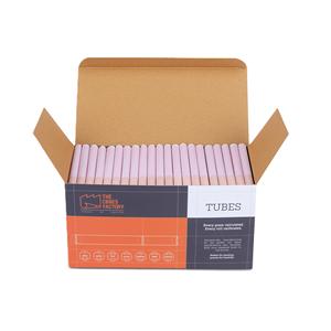 กระดาษสีชมพูพร้อมกรองไม้แบบหนีบ ขนาดเส้นผ่านศูนย์กลาง 11 มม. หลอดมวนสำเร็จรูป คุณภาพพรีเมียม 150 ชิ้นต่อกล่อง ราคาโรงงาน - Product Image 1