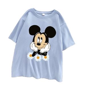 T-shirt 100% coton pour femme Design personnalisé Logo imprimé Anti-boulochage Respirant Vêtements confortables Qualité orientée vers l'exportation - Product Image 3