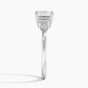 Anillo BOJ 0153 con Corte Asscher, Plata 925, Engaste de Puntas Tipo Espejo, Anillo Solitario con Diamante de 2ct, Color D, VVS1, Moissanita GRA, Precio Bajo en Oferta - Product Image 3