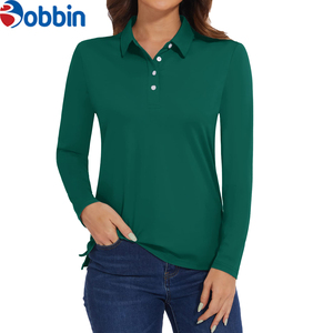 Camiseta Polo Personalizada con Logotipo para Mujer, Transpirable, 100% Algodón, Camisetas de Golf para Mujer, Camisetas Polo de Manga Larga Transpirables para Mujer - Product Image 5