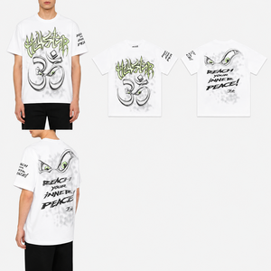 T-shirt noir à manches courtes pour homme, coupe oversize, 100% coton jersey, col rond, écologique et respirant, style streetwear. - Product Image 2