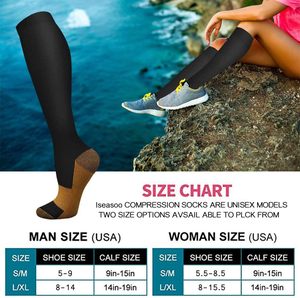 Custom Logo Copper Infused Compression <b>Socks</b> Men <b>Women</b> Knee High Breathable Athletic Sports <b>Socks</b> Bulk Wholesale Manufacturer - Product Image 6