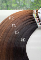 Ekstensi Rambut Virgin Tanpa Proses Harga Pabrik NasaHair, Rambut Vietnam 100%, Warna Gelap, Lembut, Tidak Rontok, Super Double