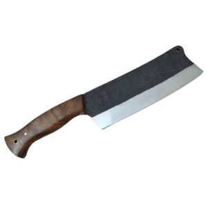 Cuchillos de Carnicero Hechos a Mano con Hoja Ancha de Acero Forjado, Mango Ergonómico de Madera y Funda de Cuero para Corte Profesional de Carne - Product Image 3