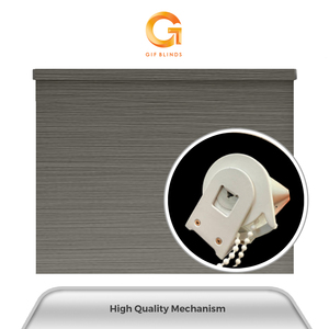 Mejor Proveedor de Persianas Enrollables Diseño Woody Gris GB83055 198x183cm Hogar Oficina Malasia Superventas B2B Control de Calidad OEM - Product Image 6
