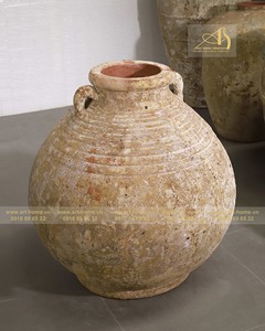 Art-home Ceramics AN735H62 Pot de fleurs moderne en céramique jaune pour jardin extérieur et décoration d'hôtel - Product Image 3