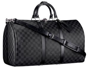 Unisex Leather Weekender Duffle Bag <b>Soft</b> Handle Zipper Closure Large Capacity 36–55L Travel Bag - Product Image 4