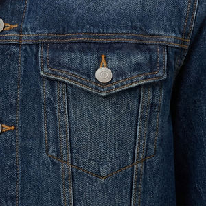 เสื้อแจ็คเก็ตยีนส์คลาสสิกสำหรับผู้ชาย เสื้อโค้ทยีนส์ลำลองน้ำหนักเบาพร้อมกระดุมและกระเป๋าสำหรับสตรีทแวร์และแฟชั่นประจำวัน - Product Image 5