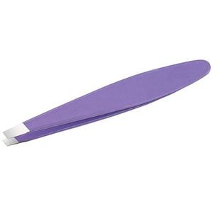 Eyelash Tweezers <b>Set</b> Stainless Steel Slanted Tip Eco-friendly Volume Precision <b>Tools</b> for Eyebrow 10mm Perfect Grip Purple <b>Pink</b> - Product Image 5