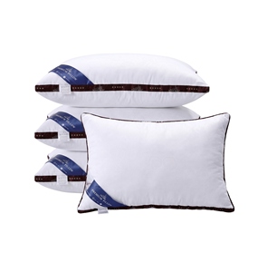 Oreiller ergonomique pour l'alignement du cou, prête à être expédiée en gros, avec noyau en fibre inodore, confort de lit premium abordable, OEM ODM personnalisé - Product Image 1