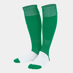 Chaussettes de sport pour adultes en polyester/nylon tricoté, fines, respirantes, à compression, avec blocs de couleur, logo personnalisé et numéro du joueur sur le bord. - Product Image 6