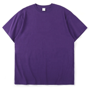 เสื้อยืดโอเวอร์ไซส์ผู้ชาย แขนสั้น คอกลม ผ้าฝ้าย สีพื้น ไม่มีลาย  โลโก้พิมพ์ด้านหน้า ทรงพอดีตัว - Product Image 3