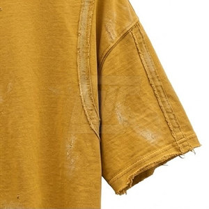 Camisetas Oversize de Algodón Pesado con Efecto Desgastado, Estampados Gráficos Personalizados, Estilo Urbano, Ajuste Holgado, Ropa Casual de Moda - Product Image 4