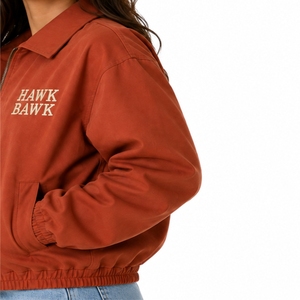 <b>Women</b> <b>Bomber</b> <b>Jacket</b> Premium Knitted <b>Lightweight</b> Breathable Eco-Friendly Stylish Comfortable Durable Classic Smooth Front Zipper - Product Image 6