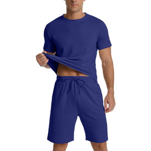 Conjunto Deportivo de Verano para Hombre, Ligero y Transpirable, Conjunto de 2 Piezas, Pantalones Cortos Casuales para Gimnasio y Calle, Personalizable - Product Image 6