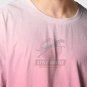 Camiseta extragrande personalizada al por mayor con logo impreso para hombre, manga corta, ropa informal, 100% algodón, corte holgado. - Product Image 5