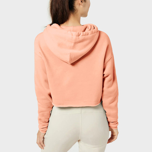 Prix de gros Fabricant pakistanais Sweat à capuche court pour femme Style pull Tissu polaire d'hiver Personnalisé Imperméable OEM - Product Image 2