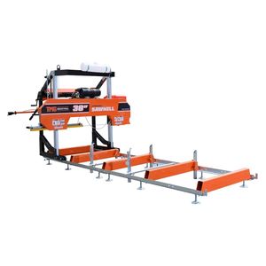 Segheria Portatile Certificata EPA da 38 Pollici, Lunghezza Binario 13FT, Motore V-Twin da 24 HP, Carrello a 4 Montanti, Serbatoio Acqua da 10 L, TMG PS per Legno - Product Image 5