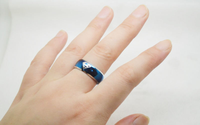 Bague en carbure de tungstène avec gravure du logo Superman, alliance bombée de 8 mm pour femmes et hommes, bijoux IP personnalisés en gros