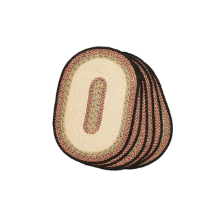 Handmade Braided Jute Dining Mat <b>Set</b> Multi-Color Oval <b>Table</b> <b>Runner</b> Oval <b>Placemats</b> Eco-Friendly Home Decor Wholesale - Product Image 3
