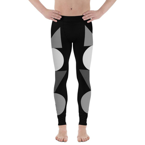 Leggings de Compresión para Hombre con Diseño Sólido, Anti-UV, de Secado Rápido, Cintura Cruzada, Control de Abdomen, Sin Costuras - Product Image 1