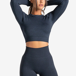 Top Deportivo de Yoga para Mujer de Alta Calidad en Spandex/Nylon, Transpirable y Absorbente de Sudor, con Logotipo Frontal, para Fitness, Running y Entrenamiento - Product Image 2