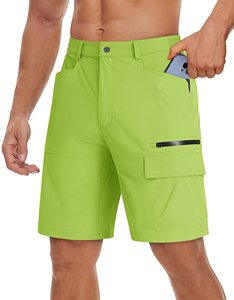 Pantalones Cortos Cargo para Hombre, Estilo Casual Clásico para Uso Diario, 100% Poliéster, Cintura Media, Cierre Elástico, Transpirables y Duraderos - Product Image 2