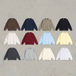 Pull tricoté à col rond pour homme, couleur unie, coupe classique, sweat-shirt décontracté, style uni teint, à manches longues, pour l'automne - Product Image 1