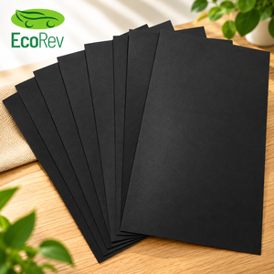 Rollos Jumbo de Cartón Kraft Negro Biodegradable, Resistente al Calor, con Recubrimiento de PE de una Cara, 250gsm 350gsm, Marca EcoRev - Product Image 4