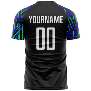 Vente en gros de nouveaux ensembles de maillots de football pour hommes de haute qualité, 100% polyester, anti-UV, style vintage, noms d'équipe personnalisés, Fifth Gear - Product Image 2