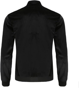 Men's Premium Onyx Velvet Tracksuit: Luxury Two-Piece Athleisure Set featuring Mock Neck <b>Zip</b>-<b>Up</b> <b>Jacket</b> and Adjustable - Product Image 6