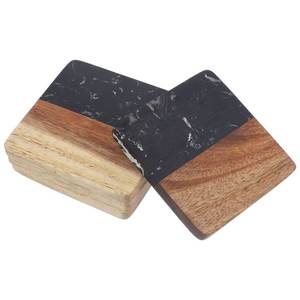 Natural Marble And Solid Wood Coaster Collection Decorative <b>Cup</b> <b>Mats</b> For Coffee Tea Wine Glasses Luxury Table Accessories - Product Image 1