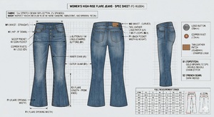 Jeans en denim stretch respirant bleu clair pour femme, coupe skinny, style boyfriend, 12 oz - Product Image 5